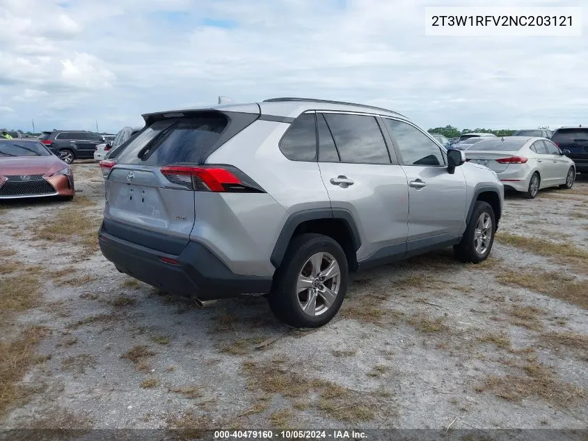 2022 Toyota Rav4 Xle VIN: 2T3W1RFV2NC203121 Lot: 40479160