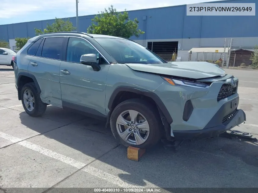 2022 Toyota Rav4 Xle VIN: 2T3P1RFV0NW296949 Lot: 40490310