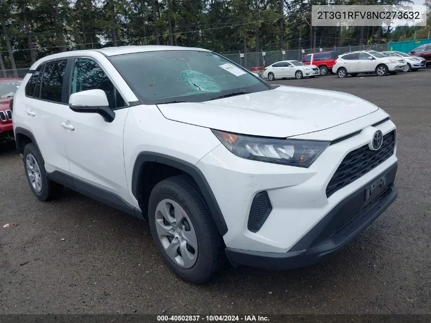 2022 Toyota Rav4 Le VIN: 2T3G1RFV8NC273632 Lot: 40502837