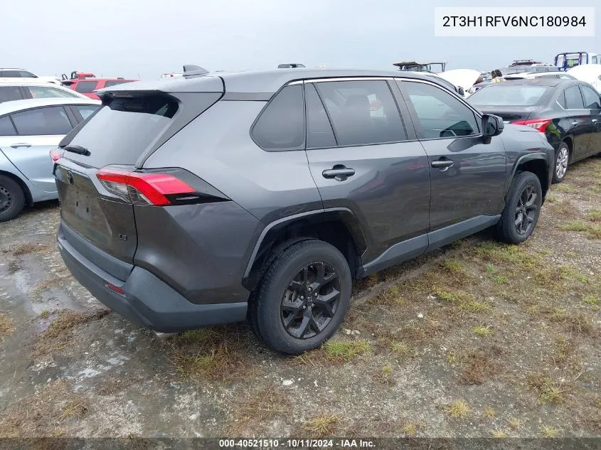 2022 Toyota Rav4 Le VIN: 2T3H1RFV6NC180984 Lot: 40521510