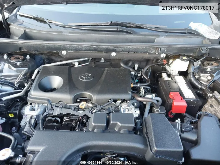 2T3H1RFV0NC178017 2022 Toyota Rav4 Le