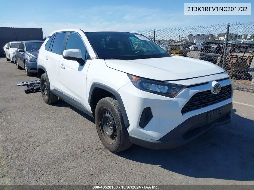 2022 Toyota Rav4 Le VIN: 2T3K1RFV1NC201732 Lot: 40528100