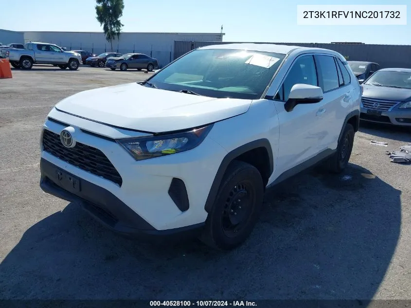 2022 Toyota Rav4 Le VIN: 2T3K1RFV1NC201732 Lot: 40528100