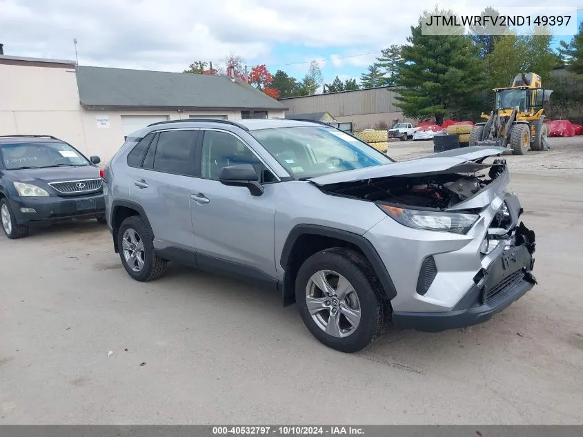 2022 Toyota Rav4 Hybrid Le VIN: JTMLWRFV2ND149397 Lot: 40532797