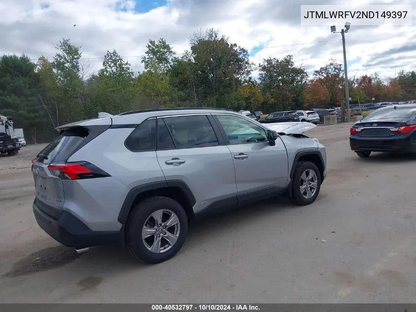 2022 Toyota Rav4 Hybrid Le VIN: JTMLWRFV2ND149397 Lot: 40532797