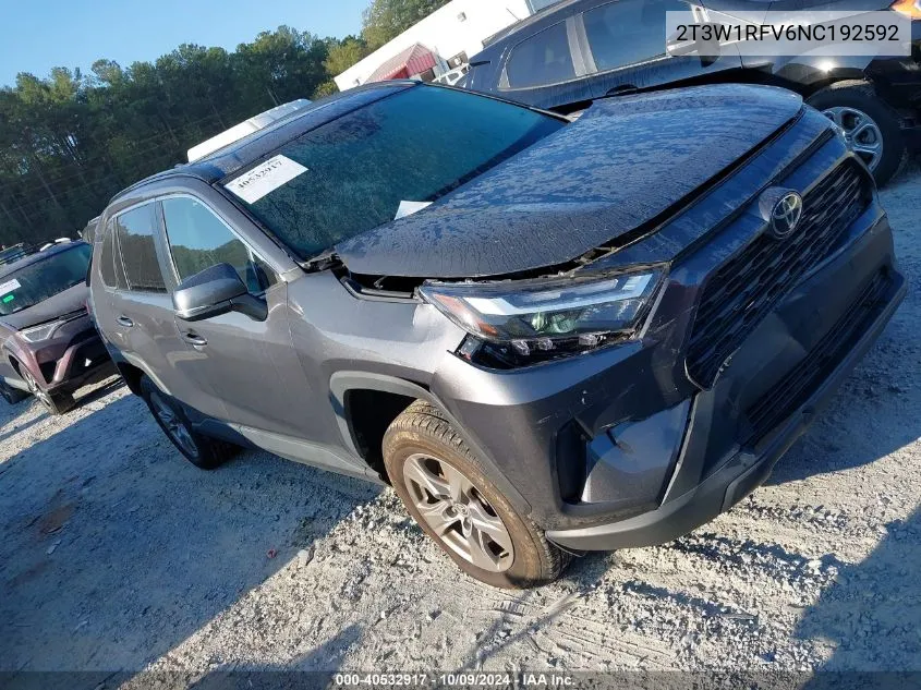 2022 Toyota Rav4 Xle VIN: 2T3W1RFV6NC192592 Lot: 40532917