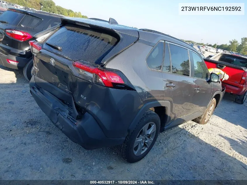 2022 Toyota Rav4 Xle VIN: 2T3W1RFV6NC192592 Lot: 40532917