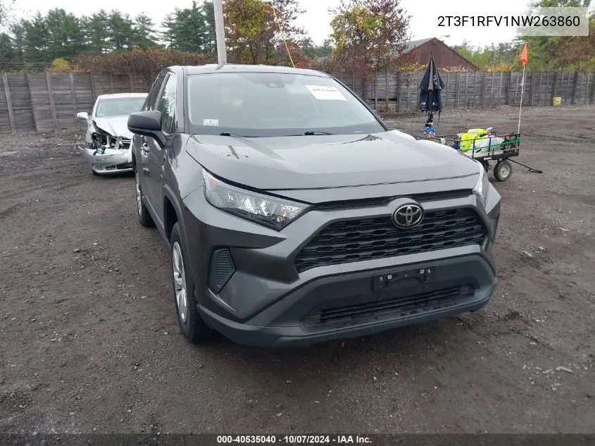 2022 Toyota Rav4 Le VIN: 2T3F1RFV1NW263860 Lot: 40535040