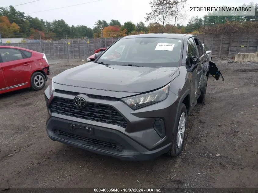 2022 Toyota Rav4 Le VIN: 2T3F1RFV1NW263860 Lot: 40535040