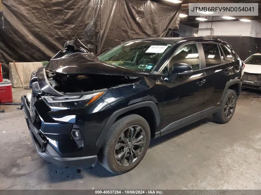 2022 Toyota Rav4 Hybrid Xle Premium VIN: JTMB6RFV9ND054041 Lot: 40537284