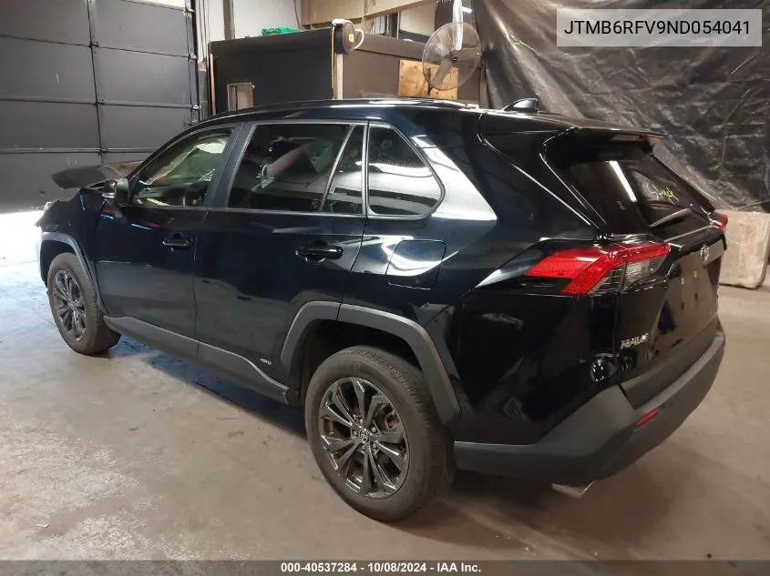 2022 Toyota Rav4 Hybrid Xle Premium VIN: JTMB6RFV9ND054041 Lot: 40537284