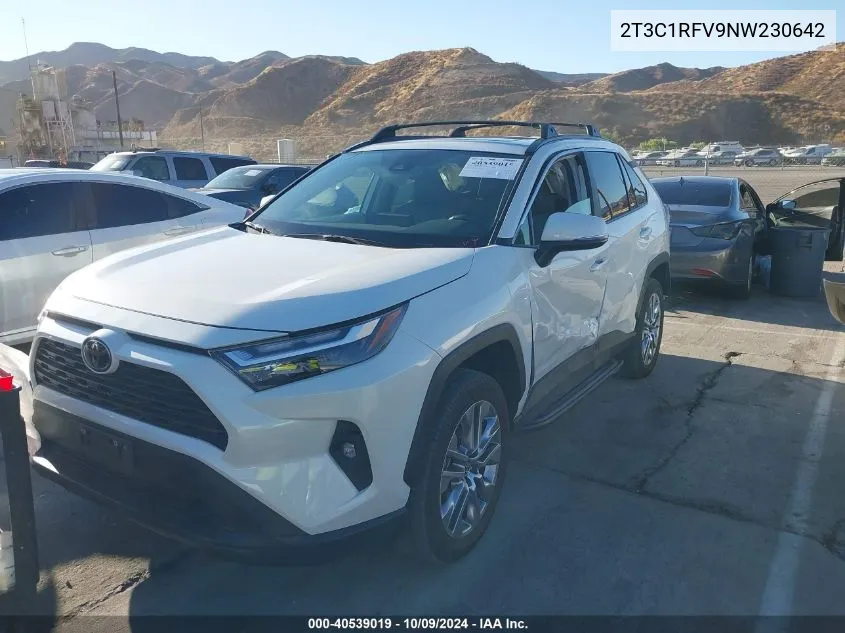 2022 Toyota Rav4 Xle Premium VIN: 2T3C1RFV9NW230642 Lot: 40539019