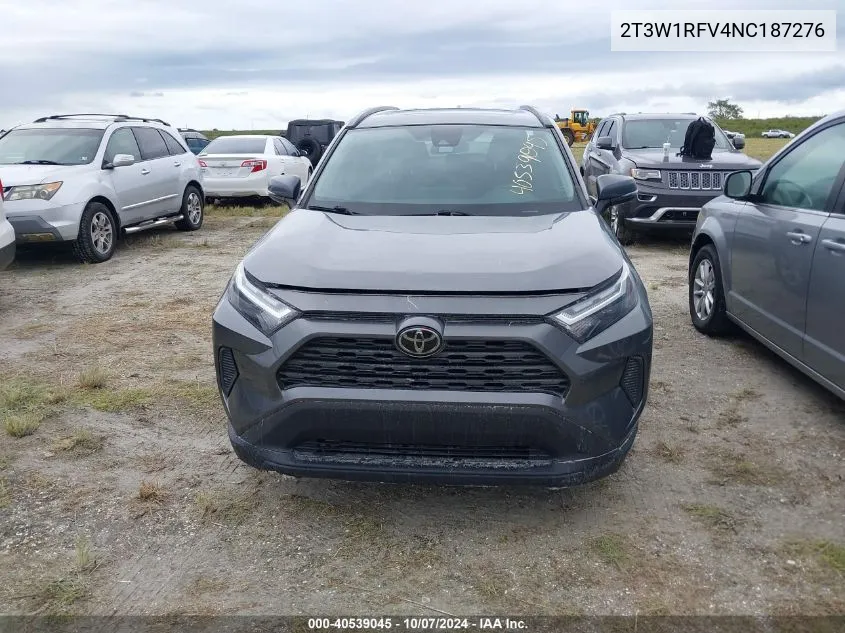 2022 Toyota Rav4 Xle VIN: 2T3W1RFV4NC187276 Lot: 40539045