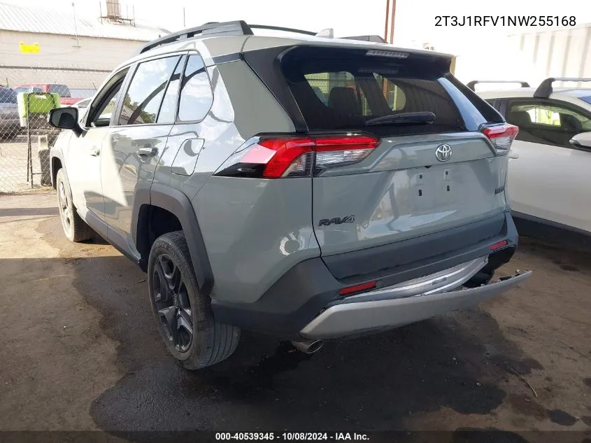 2022 Toyota Rav4 Adventure/Trd Off Road VIN: 2T3J1RFV1NW255168 Lot: 40539345