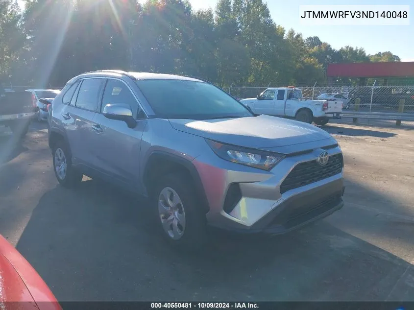 2022 Toyota Rav4 Hybrid Le VIN: JTMMWRFV3ND140048 Lot: 40550481