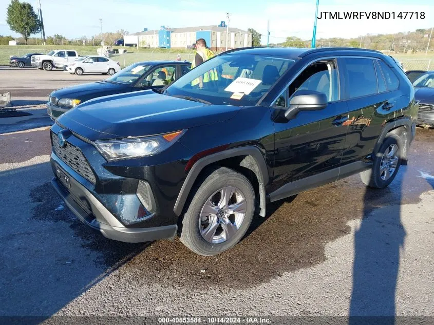 2022 Toyota Rav4 Hybrid Le VIN: JTMLWRFV8ND147718 Lot: 40553584