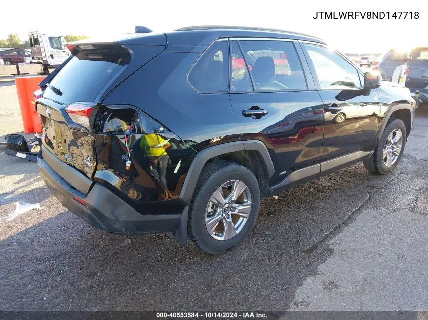 2022 Toyota Rav4 Hybrid Le VIN: JTMLWRFV8ND147718 Lot: 40553584