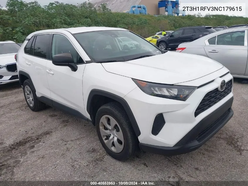 2022 Toyota Rav4 Le VIN: 2T3H1RFV3NC179615 Lot: 40553953