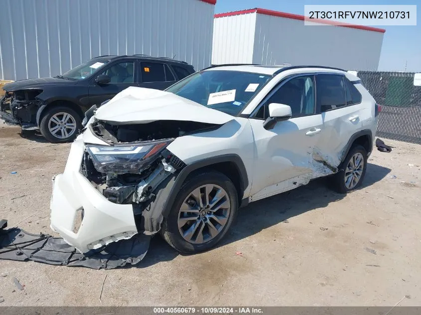 2022 Toyota Rav4 Xle Premium VIN: 2T3C1RFV7NW210731 Lot: 40560679