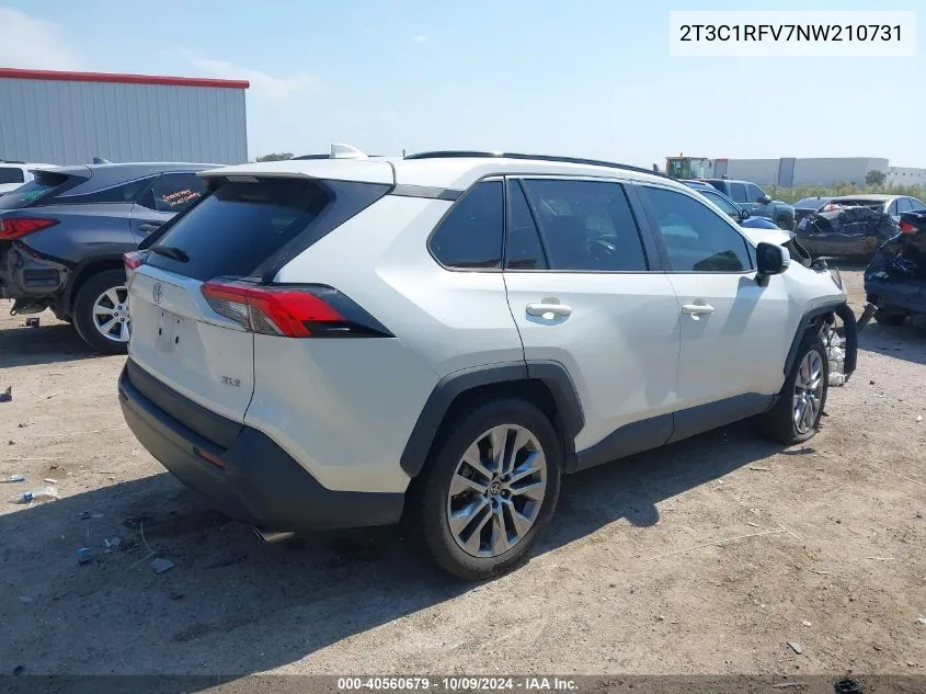 2022 Toyota Rav4 Xle Premium VIN: 2T3C1RFV7NW210731 Lot: 40560679