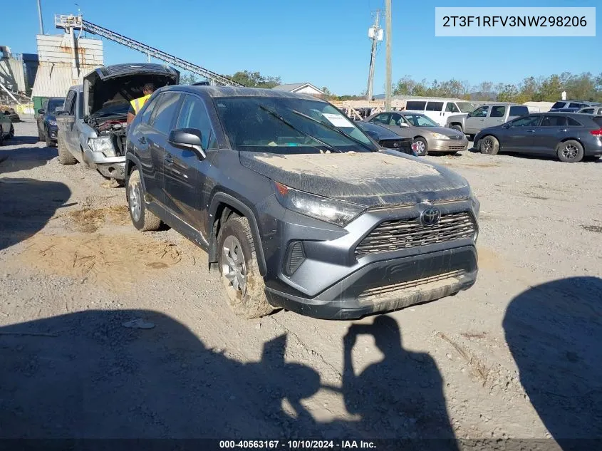 2022 Toyota Rav4 Le VIN: 2T3F1RFV3NW298206 Lot: 40563167