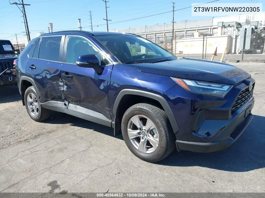 2022 Toyota Rav4 Xle VIN: 2T3W1RFV0NW220305 Lot: 40564632