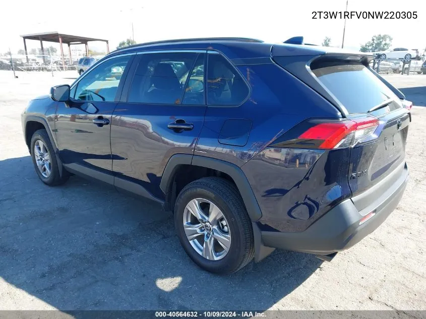 2022 Toyota Rav4 Xle VIN: 2T3W1RFV0NW220305 Lot: 40564632