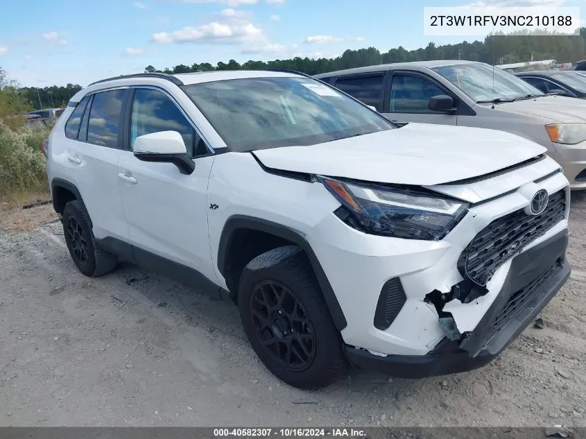 2022 Toyota Rav4 Xle VIN: 2T3W1RFV3NC210188 Lot: 40582307