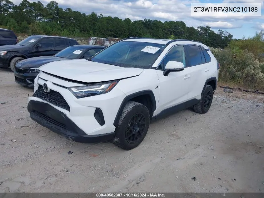 2022 Toyota Rav4 Xle VIN: 2T3W1RFV3NC210188 Lot: 40582307