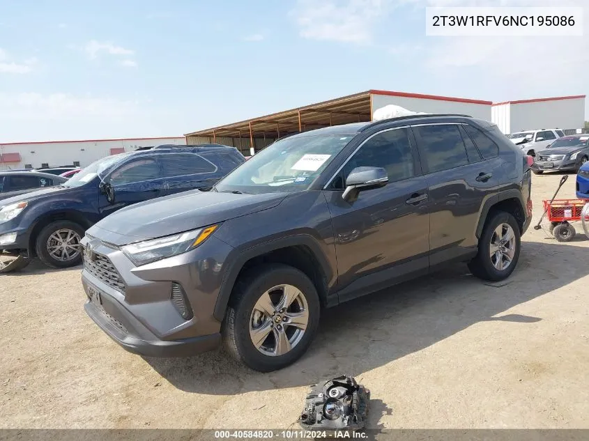 2022 Toyota Rav4 Xle VIN: 2T3W1RFV6NC195086 Lot: 40584820