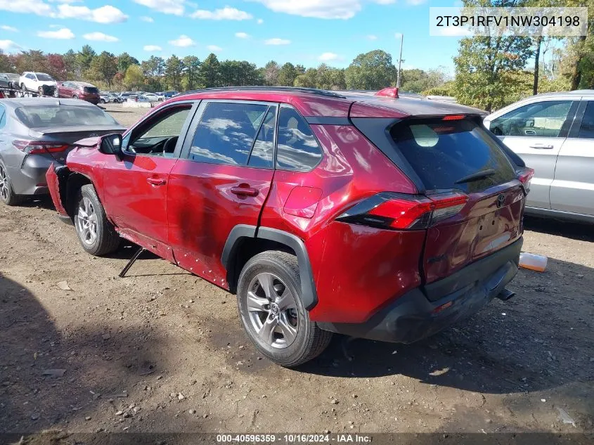 2022 Toyota Rav4 Xle VIN: 2T3P1RFV1NW304198 Lot: 40596359