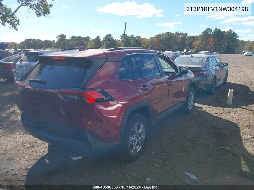 2022 Toyota Rav4 Xle VIN: 2T3P1RFV1NW304198 Lot: 40596359