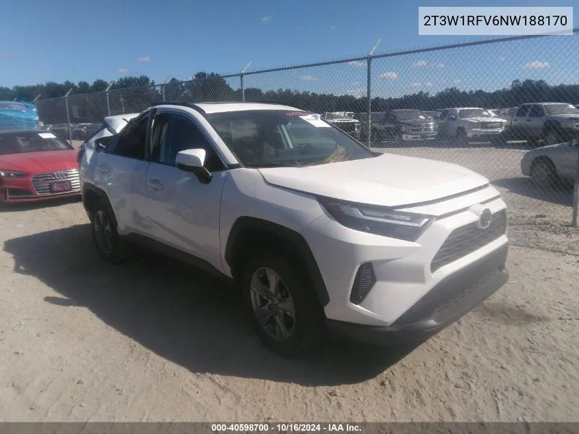 2022 Toyota Rav4 Xle VIN: 2T3W1RFV6NW188170 Lot: 40598700