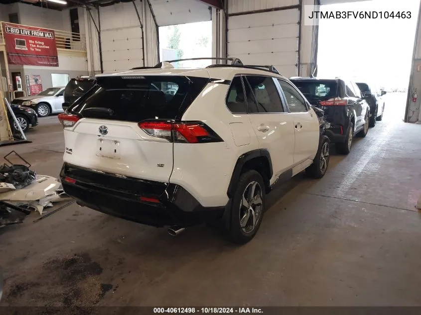 2022 Toyota Rav4 Prime Se VIN: JTMAB3FV6ND104463 Lot: 40612498