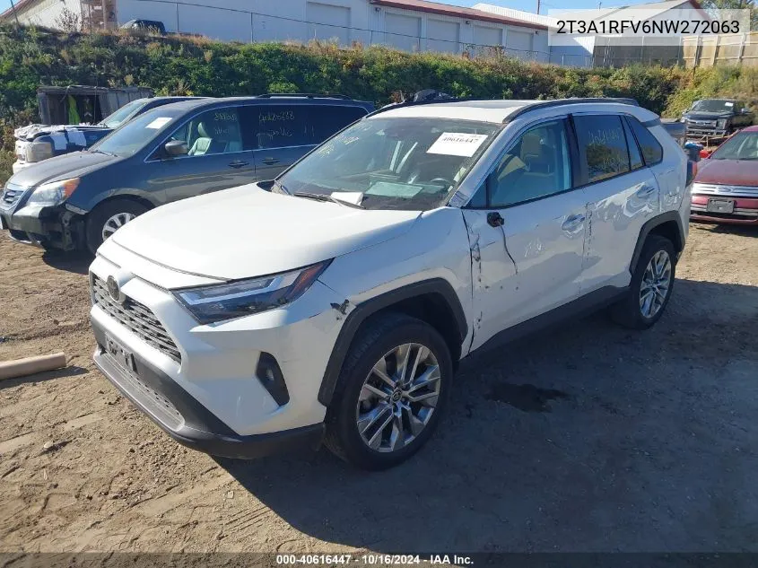 2022 Toyota Rav4 Xle Premium VIN: 2T3A1RFV6NW272063 Lot: 40616447