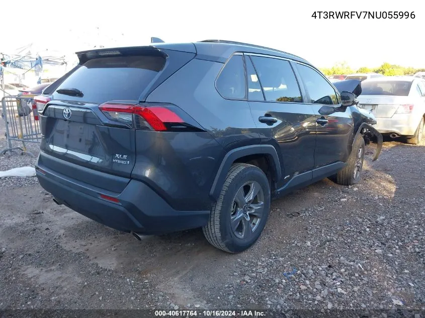 2022 Toyota Rav4 Hybrid Xle VIN: 4T3RWRFV7NU055996 Lot: 40617764