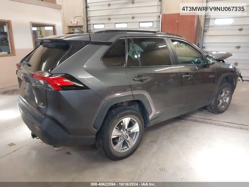 2022 Toyota Rav4 Hybrid Le VIN: 4T3MWRFV9NU067335 Lot: 40622594