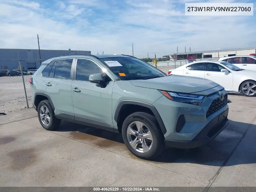 2022 Toyota Rav4 Xle VIN: 2T3W1RFV9NW227060 Lot: 40625229