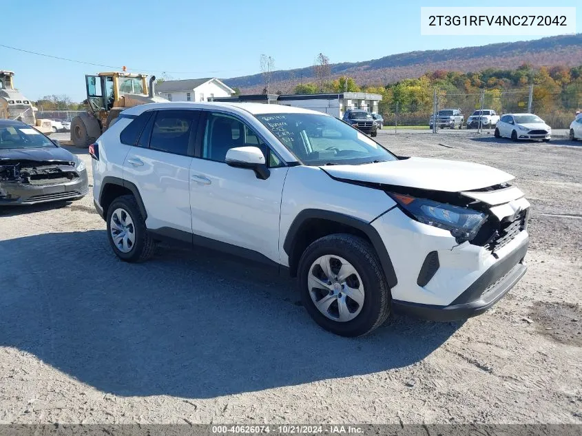 2022 Toyota Rav4 Le VIN: 2T3G1RFV4NC272042 Lot: 40626074