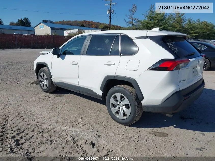 2022 Toyota Rav4 Le VIN: 2T3G1RFV4NC272042 Lot: 40626074