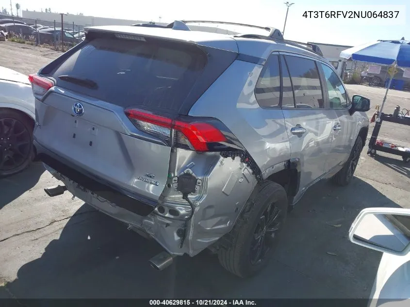 2022 Toyota Rav4 Hybrid Se VIN: 4T3T6RFV2NU064837 Lot: 40629815