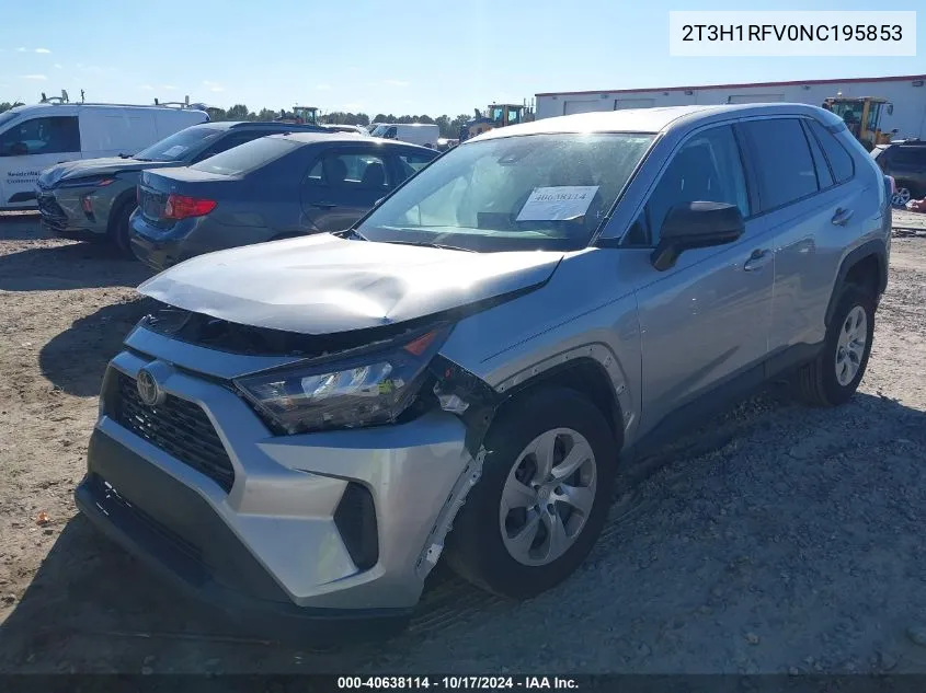 2022 Toyota Rav4 Le VIN: 2T3H1RFV0NC195853 Lot: 40638114