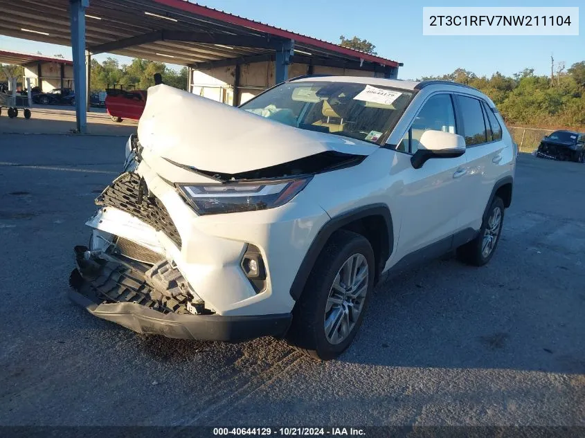 2022 Toyota Rav4 Xle Premium VIN: 2T3C1RFV7NW211104 Lot: 40644129