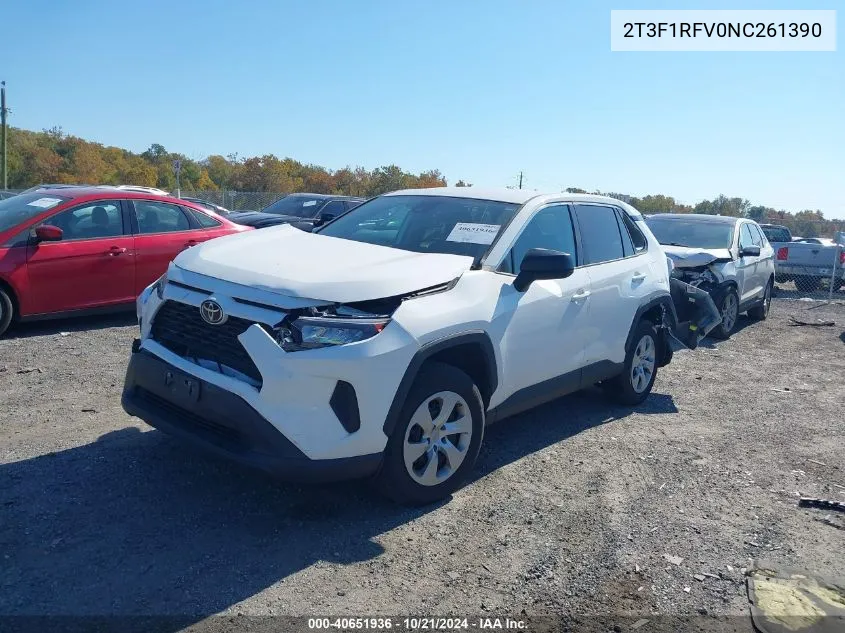 2022 Toyota Rav4 Le VIN: 2T3F1RFV0NC261390 Lot: 40651936