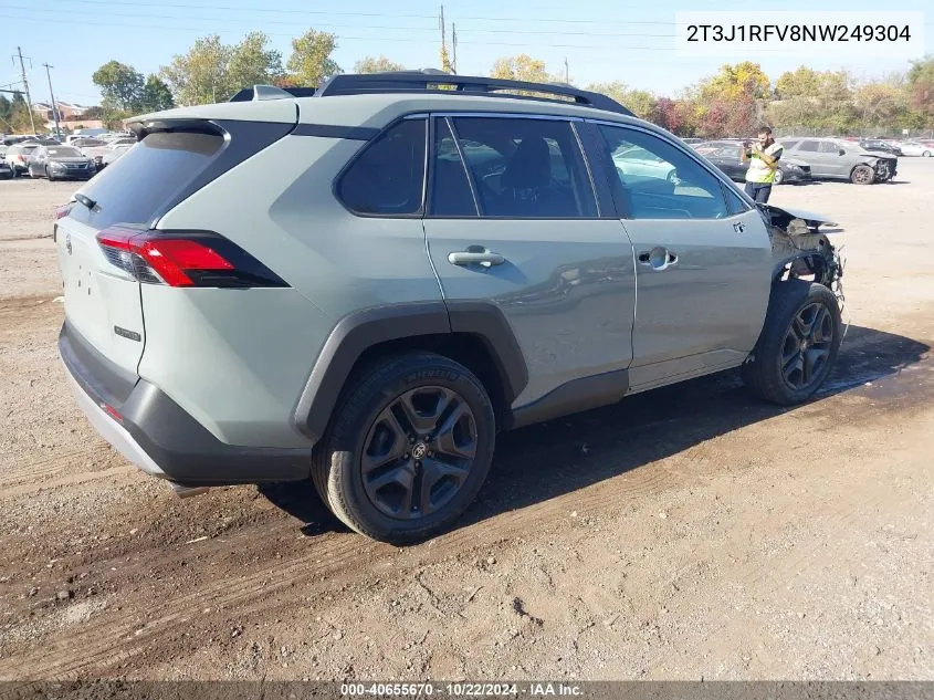 2022 Toyota Rav4 Adventure VIN: 2T3J1RFV8NW249304 Lot: 40655670