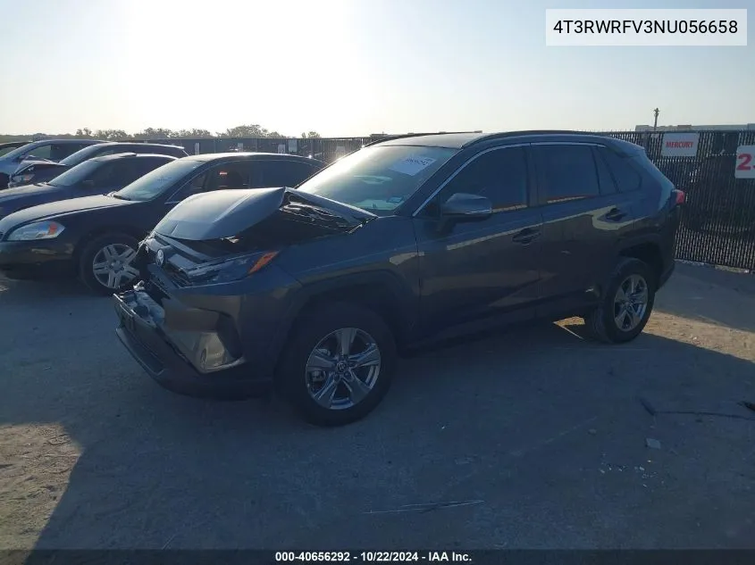 2022 Toyota Rav4 Hybrid Xle VIN: 4T3RWRFV3NU056658 Lot: 40656292