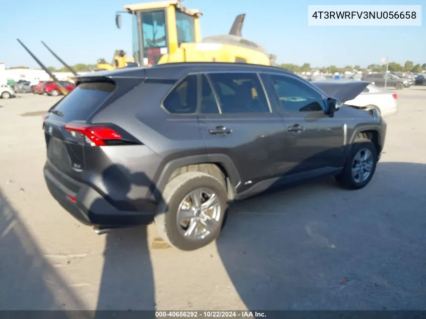 2022 Toyota Rav4 Hybrid Xle VIN: 4T3RWRFV3NU056658 Lot: 40656292