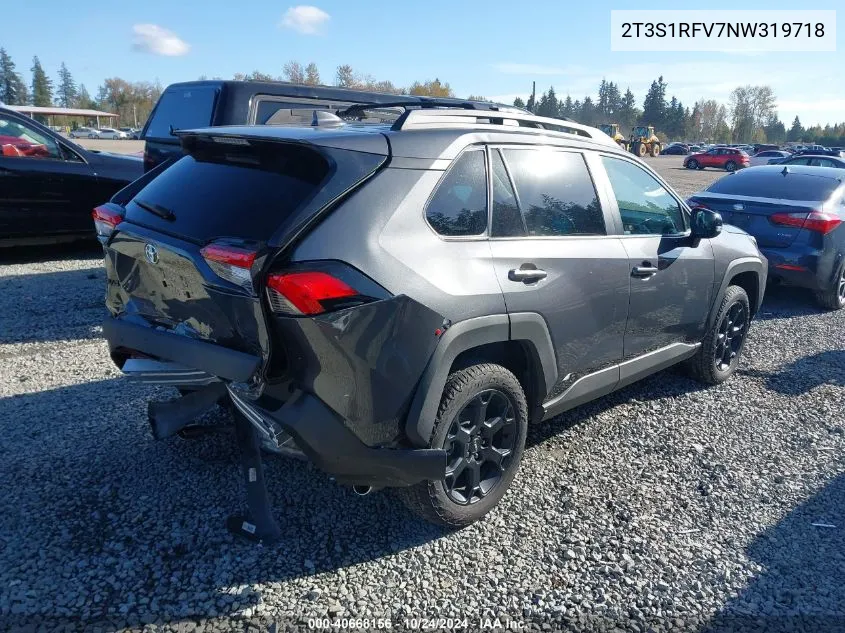 2022 Toyota Rav4 Trd Off Road VIN: 2T3S1RFV7NW319718 Lot: 40668156