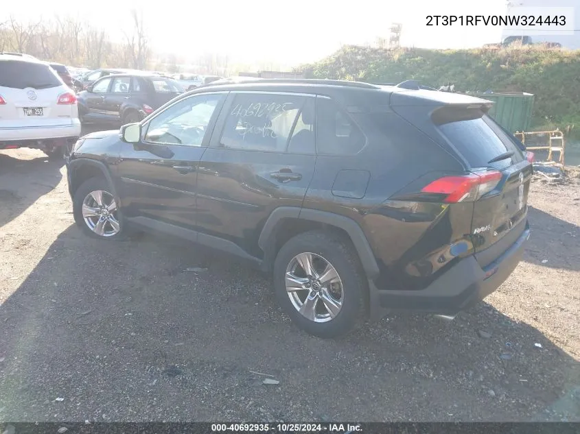 2022 Toyota Rav4 Xle VIN: 2T3P1RFV0NW324443 Lot: 40692935