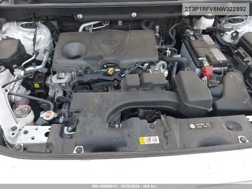 2T3P1RFV8NW322892 2022 Toyota Rav4 Xle